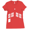 blue boxes Ladies Fitted T-Shirt