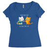 finn the cat &amp; jake the cat Women's Triblend Scoop T-shirt