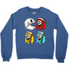 pac skull copy Crewneck Sweatshirt