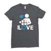 portal true love   aperture lab video gamer teleport online pc goal te Ladies Fitted T-Shirt
