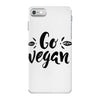 go vegan 2 iPhone 7 Case
