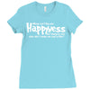 money can't buy you happyness, but hookers and coke don't make me sad Ladies Fitted T-Shirt
