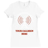 amateur ham radio callsign antenna Ladies Fitted T-Shirt