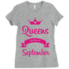 queens are born in september Ladies Fitted T-Shirt