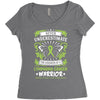 Never Underestimate The Strength Of A Lymphoma Cancer Warrior Women's Triblend Scoop T-shirt