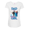 dad of the birthday girl Maternity Scoop Neck T-shirt