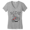 ride and fly high Women's V-Neck T-Shirt