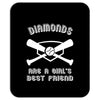 diamonds are a girls best friend girls softball shirt funny women spor Mousepad