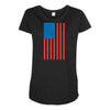 american flag Maternity Scoop Neck T-shirt