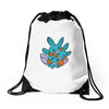 more mudkip Drawstring Bags