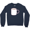 glass and coffee Crewneck Sweatshirt