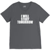 i will study tomorrow V-Neck Tee