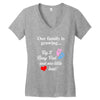 Our Family is Growing Women's V-Neck T-Shirt