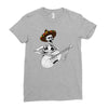 mexican skull Ladies Fitted T-Shirt