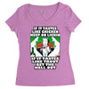 if it tastes like chicken, funny rude ideal birthday present Women's Triblend Scoop T-shirt