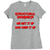 we  get it up Ladies Fitted T-Shirt
