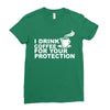for your protection Ladies Fitted T-Shirt