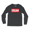marvel logo parody vegan Long Sleeve Shirts