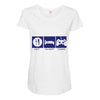 eat,sleep,game Maternity Scoop Neck T-shirt