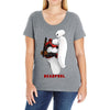 funny art Ladies Curvy T-Shirt