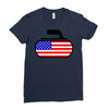 usa curling Ladies Fitted T-Shirt