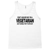 vegetarian ask yourself why not vegan food foodie tofu geek tee shirt Tank Top