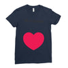 We're Hungry with Heart Ladies Fitted T-Shirt
