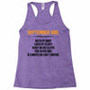 September Girl Hated By Many Racerback Tank