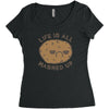 life is all mashed up Women's Triblend Scoop T-shirt