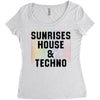 Sunrises House &amp; Techno Women's Triblend Scoop T-shirt