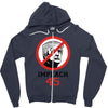 Impeach 45 Stop Trump Zipper Hoodie