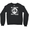 my pointer rides shotgun Crewneck Sweatshirt