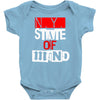 ny state of mind Baby Onesie