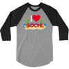 i love sochi 3/4 Sleeve Shirt