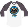 believe in pugcorns 3/4 Sleeve Shirt