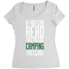 if you can read this, you are camping too close Women's Triblend Scoop T-shirt