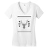 ugly deer christmas Women's V-Neck T-Shirt