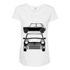 classic mini, ideal birthday gift or birthday present Maternity Scoop Neck T-shirt