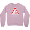 body under construction road sign Crewneck Sweatshirt