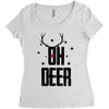 oh deer Women's Triblend Scoop T-shirt