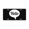 hello License Plate