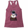 who loves miniatur schnauzer Racerback Tank