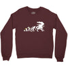 alien evolution   mens funny Crewneck Sweatshirt