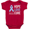 hope love cure stomach cancer awareness Baby Bodysuit