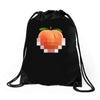 peach t Drawstring Bags