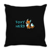foxy nerd Throw Pillow