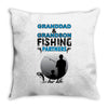 Granddad &amp; Grandson Fishing Partners For Life Throw Pillow