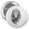 lion with crown Pin-back button