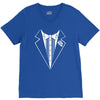 tuxedo wedding marriage prom holiday fancy dress cool geek nerd V-Neck Tee