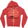 wear peach for uterine cancer Zipper Hoodie